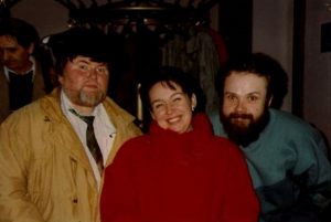 od lewej: Zbigniew Plesner, Kinga Brandys, Jarosław Dalecki - Ystad 1991